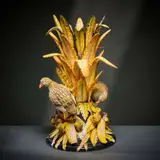 Ardmore Ceramic Studio, Francolin and chicks vase