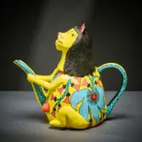 Lion teapot by Ardmore Ceramic Studio, 2002, painted and glazed ceramic, offered Jun 2026