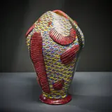 Ardmore Ceramic Studio, Fish vase, 2002, painted and glazed ceramic