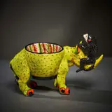 Ardmore Ceramic Studio, Rhino and monkey egg cup