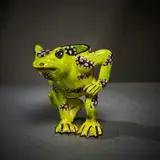 Ardmore Ceramic Studio, Frog egg cup, 2006, painted and glazed ceramic