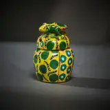Ardmore Ceramic Studio, Frog spice jar, 2001, painted and glazed ceramic