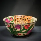 Ardmore Ceramic Studio, Peacock bowl, 2002, painted and glazed ceramic