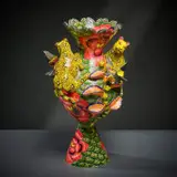 Ardmore Ceramic Studio, Leopard vase, 2005, painted and glazed ceramic