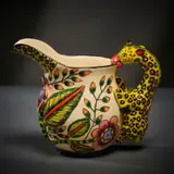 Ardmore Ceramic Studio, Giraffe milk jug, 2003, painted and glazed ceramic