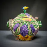 Ardmore Ceramic Studio, Bird and grape tureen, 2002, painted and glazed ceramic