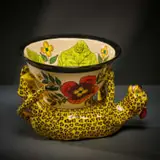 Ardmore Ceramic Studio, Leopard bowl, 2003, painted and glazed ceramic