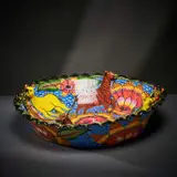 Ardmore Ceramic Studio, Giraffe, rhino and zebra bowl, 2002, painted and glazed ceramic