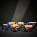 Ardmore Ceramic Studio, Set of six animal bowls, painted and glazed ceramic