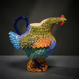 Ardmore Ceramic Studio, Chicken milk jug, 2005, painted and glazed ceramic