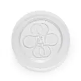 Lalique, Lalique 'Olympe' clear crystal plate with cherub motif, designed 1976, post 1945, press-moulded lead crystal