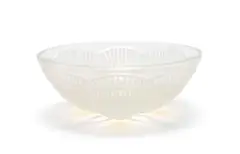 René Lalique, René Lalique 'Coquilles' opalescent, frosted and clear glass coupe, No.3201, designed 1924, press-moulded glass