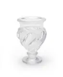 Lalique, Lalique 'Ermenonville' frosted and clear footed crystal vase, designed c.1924, post 1945, moulded lead crystal