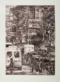 Mario Soares, Day to Day of People of Johannesburg Vol V, 2017, etching on paper