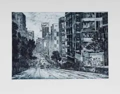 Day to Day People of Johannesburg Vol III by Mario Soares, 2017, etching on paper, offered Apr 2026