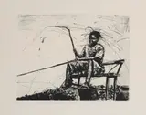 Phillemon Hlungwani, N'wana Manana Ninwa Malahla Nidzovo I, 2009, etching on paper