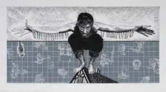 Christiaan Diedericks, The Nascent Art of Flying, 2012, linocut on paper