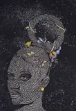 Lebohang Motaung, Dinaleding, 2024, linocut on paper