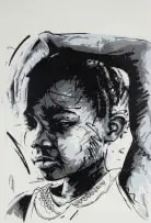 Sizwe Khoza, Buhlebezulu, 2019, screenprint on paper