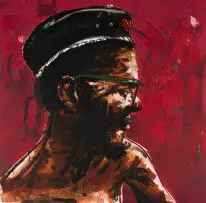 Sizwe Khoza, Carry On, 2024, monotype on paper
