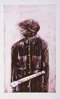 Thokozani Madonsela, Flautist, 2025, monotype on paper