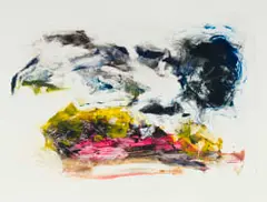 Stompie Selibe, Broken Line 1, 2026, monotype on paper