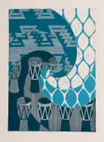 Thuli Lubisi, Transition I, 2026, linocut on paper