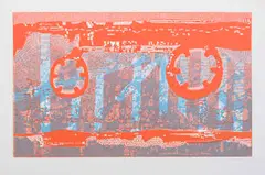 David Tsoka, Periods Of Joyfulness, 2025, monoprint on paper
