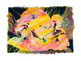 Mbali Tshabalala, The Garden Of Transcendence 3, 2023, various print media and pulp painting on paper
