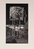Jan Maanda Tshikhuthula, U Vule A, 2016, linocut on paper