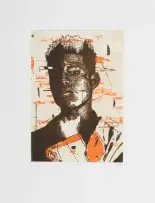 David Madlabane, Ekukhanyeni, 2022, etching on paper