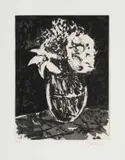 William Kentridge, Vase of Flowers, 2016, etching on paper
