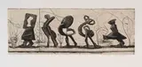William Kentridge, Procession, 2021, etching on paper