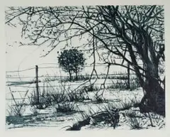 Ihomu Yale Hosini Wayikhayima by Phillemon Hlungwani, 2008, drypoint on paper, offered Apr 2026