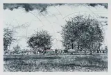 Phillemon Hlungwani, Tihlo Ra Ndlala Rini Vuntshwaka, 2015, drypoint etching on paper