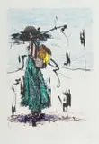 David Madlabane, Intombi Yasemakhaya, 2026, monotype and screenprint on paper