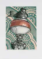 Hlavutelo Ngobeni, Provision of a Journey, 2024, reduction linocut on paper