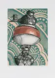 Hlavutelo Ngobeni, Provision of a Journey, 2024, reduction linocut on paper