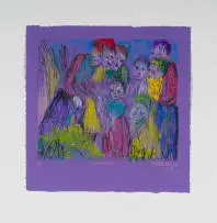 Helen Sebidi, Gathering, 2026, monotype on paper