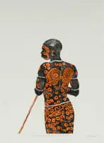 Cassius Khumalo, A Series from the Disappearing Ones (III), 2026, monotype on paper