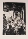 Lindokuhle Zwane, Awaka Shisi Lamanzi Kade Alindile Ama Customa, 2023, etching on paper