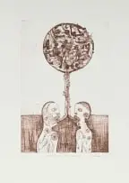 Joël Mpah Dooh, Re-creating The World II, 2011, etching on paper