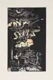 Thabo Skhosana, Conversation with a Branch and the Collapsing World, 2021, linocut on paper