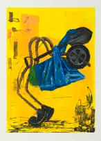 Tinyiko Maluri, Ghetto (II), 2026, monotype on paper