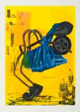 Tinyiko Maluri, Ghetto (II), 2026, monotype on paper