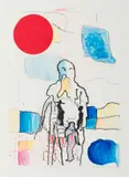 Dikgwele Paul Molete, "Karios I", 2026, monotype on paper