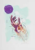 Mathembe Hlelo Molefe, Ascending, 2019, screenprint on paper