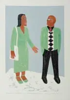 Collen Maswanganyi, I Told You, 2022, screenprint on paper