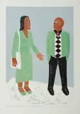 Collen Maswanganyi, I Told You, 2022, screenprint on paper