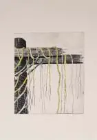 Cassius Khumalo, Untitled I, 2013, drypoint on paper